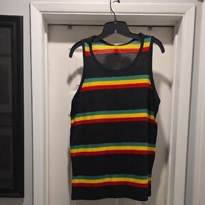 Striped Black Tank Top